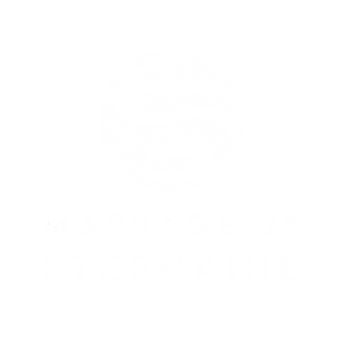 whit logo transparent- Massage By Stephanie