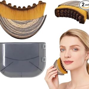 2 PCS Lymphatic Contour Face Brush, Lymphatic Drainage Massager, Ergonomic Face Beauty Tool，Designed to Fit The Skin Precisely and Relieve Fatigue for All Skin Types